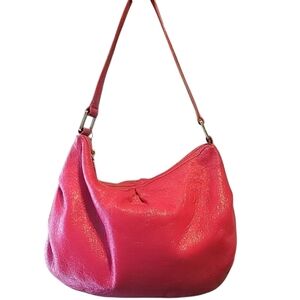 HOBO International Hot Pink Glossy‎ Leather Bag